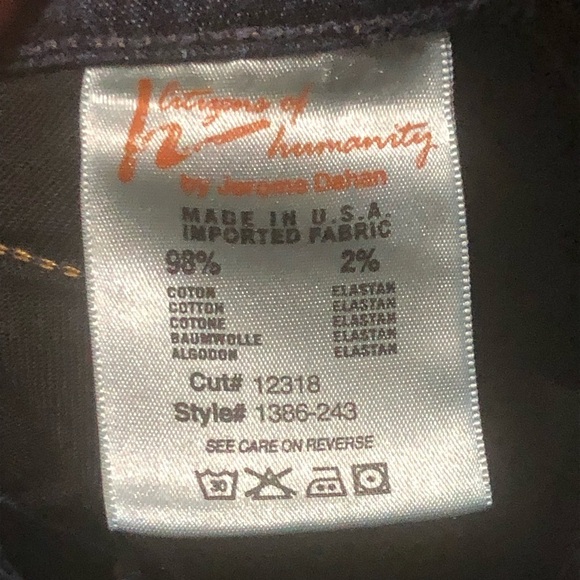 Citizens of Humanity Jeans Women's 27 Dani Cropped Straight Leg Cuffed Denim - Picture 5 of 7